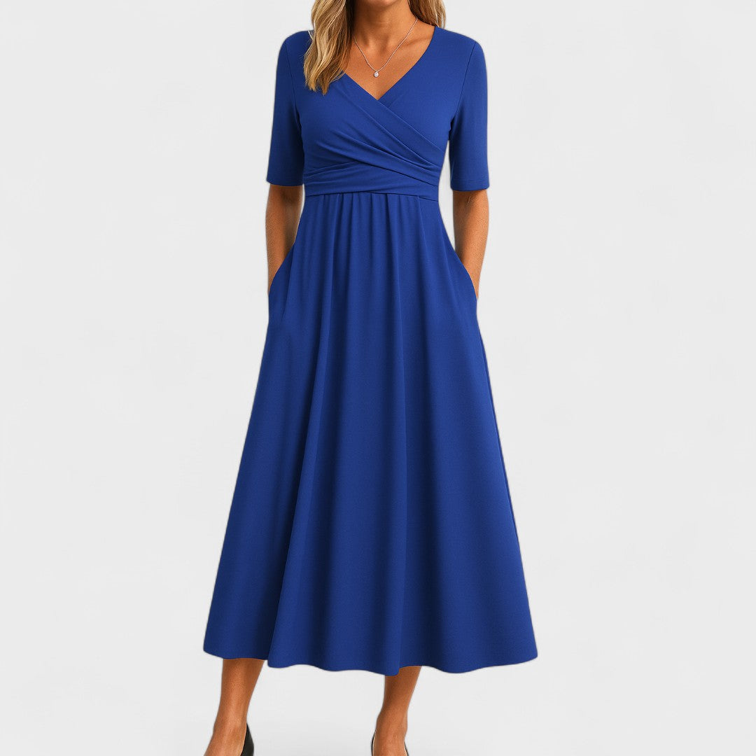 Moda™ | Elegancka sukienka kopertowa