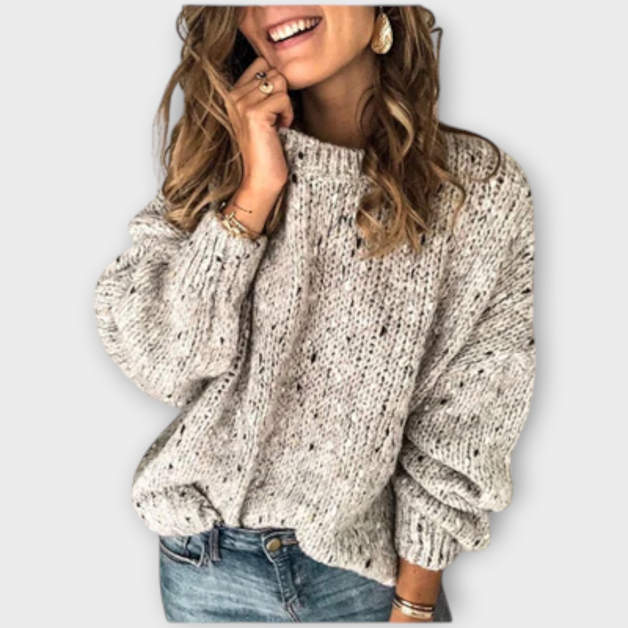 Moda™ | Sweter z Długim Rękawem