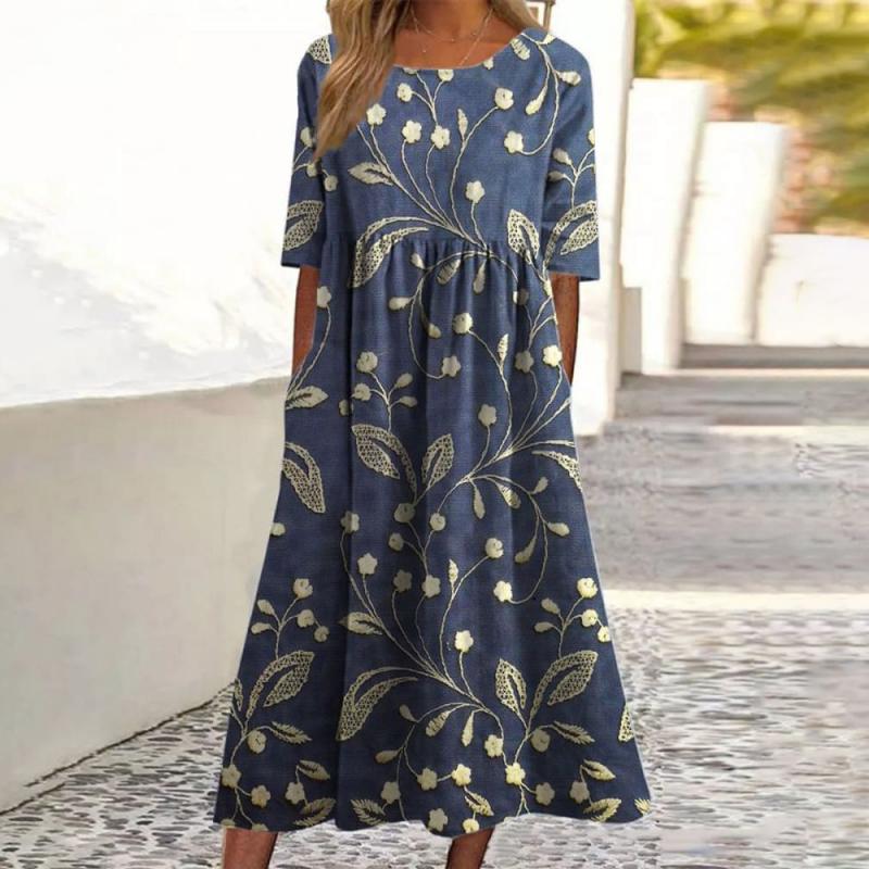 Moda™ | Elegancka sukienka z nadrukiem