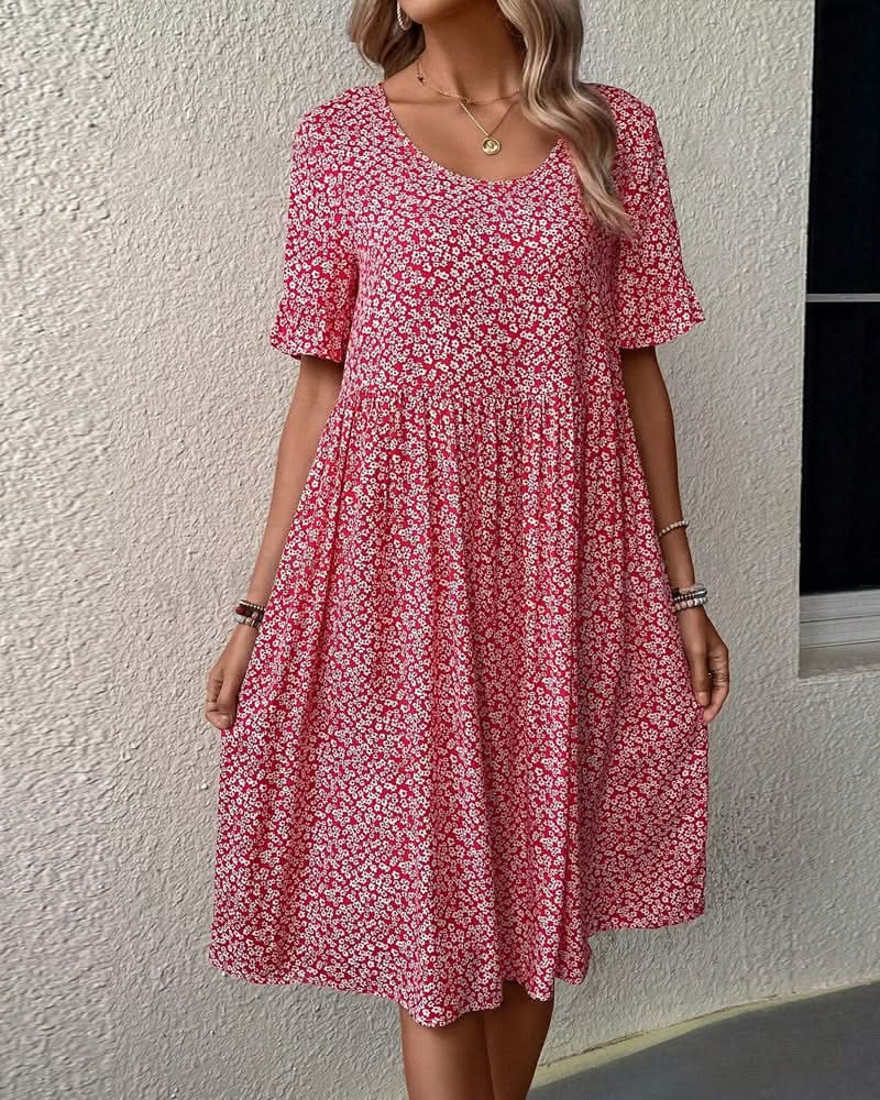 Moda™ | Sukienka midi w kwiaty