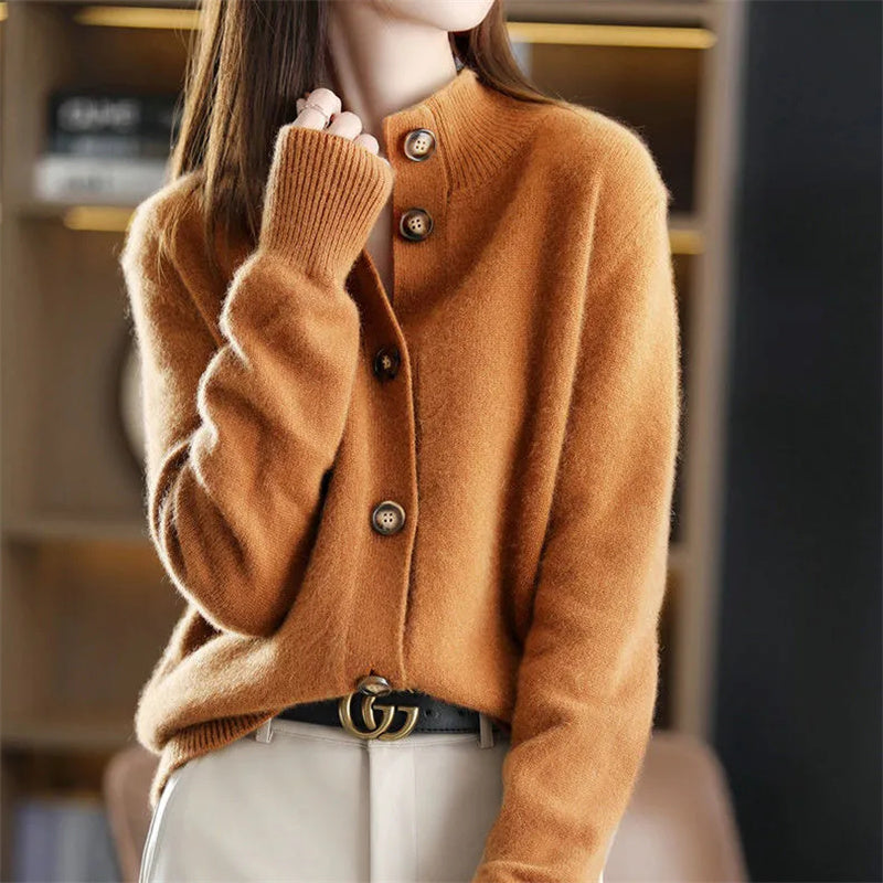 Moda™ | Kardigan Arlina z wełny merino
