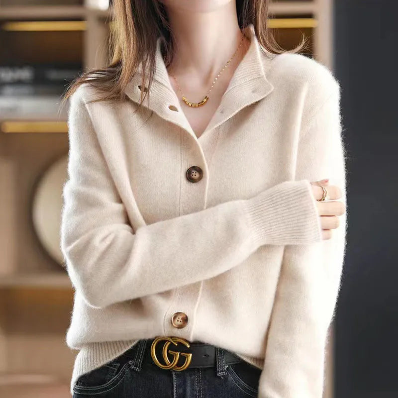 Moda™ | Kardigan Arlina z wełny merino