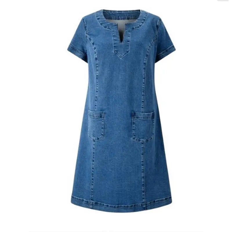 Moda® | Casualowa sukienka z kieszeniami