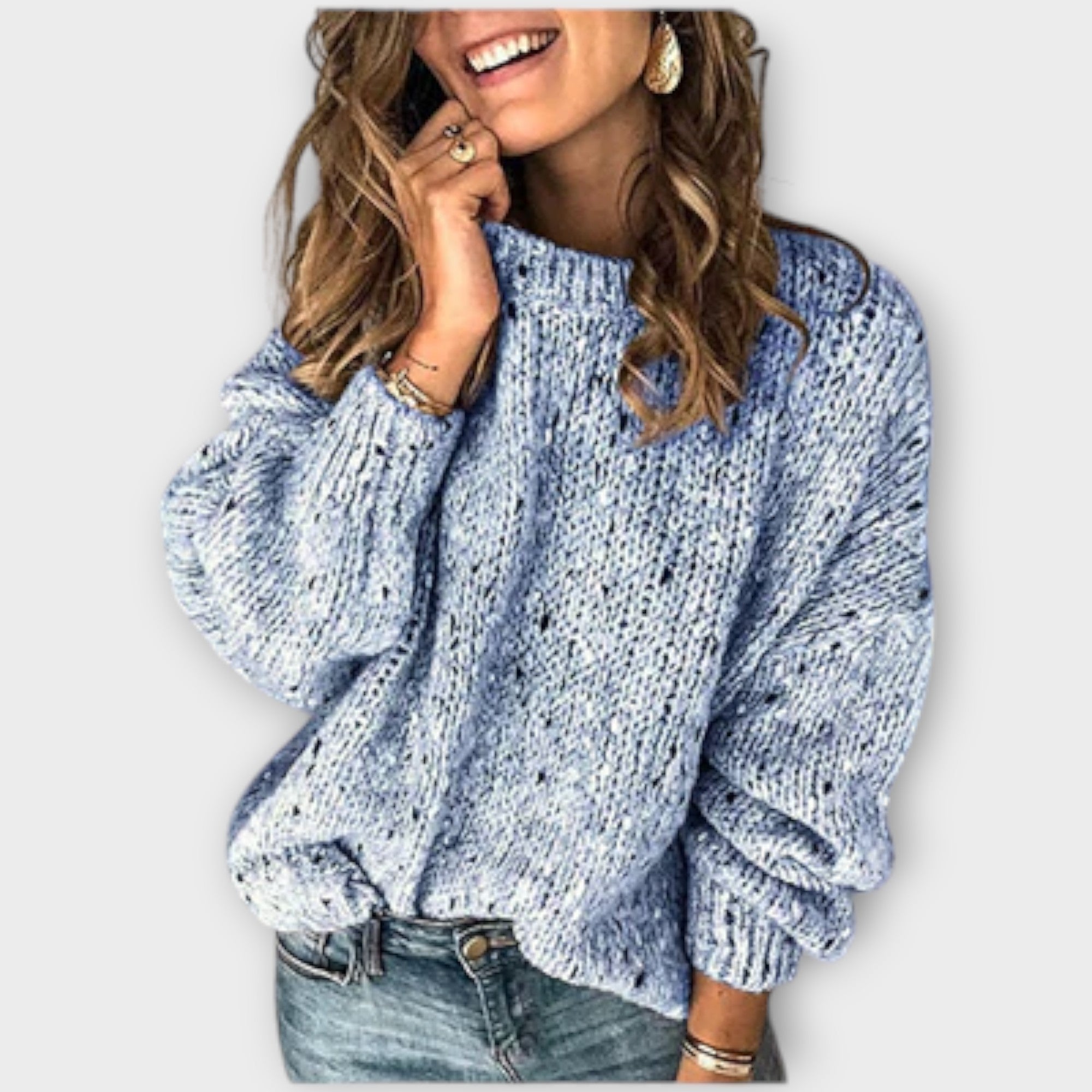 Moda™ | Sweter z Długim Rękawem