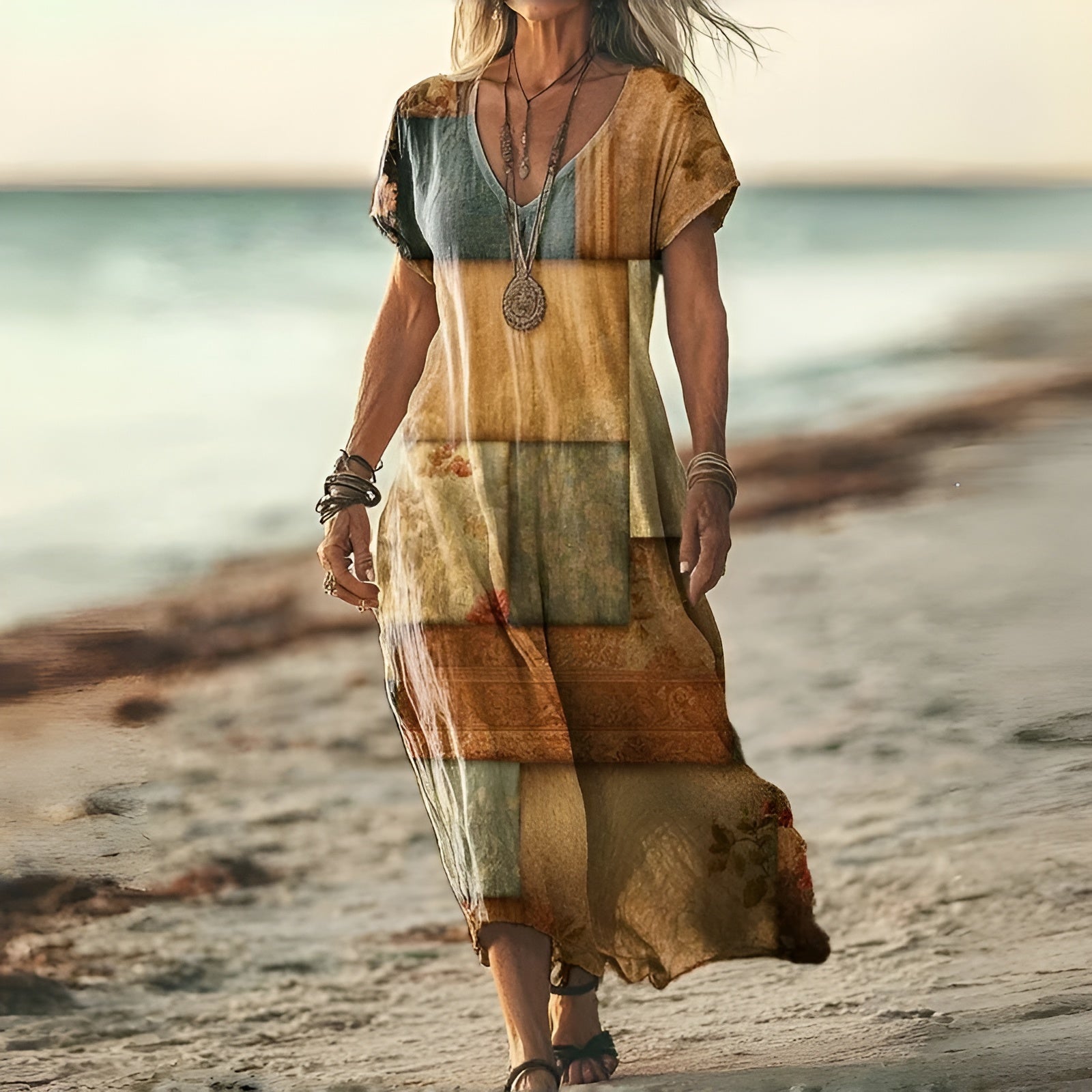 Moda™ | Sukienka maxi w stylu boho